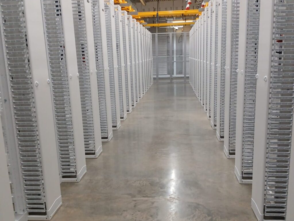 Projeto Dante – corredor de racks
